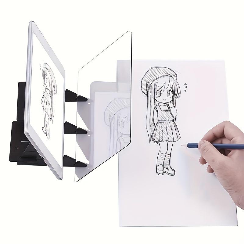 1pc Optical Drawing Board-Suitable for Artists and Beginners,with Reflective Mirror and Adjustable Stand,Suitable for All Season