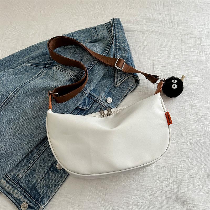 Однотонная модная повседневная сумка, весенняя универсальная сумка через плечо, женская сумка-мессенджер в иностранном стиле