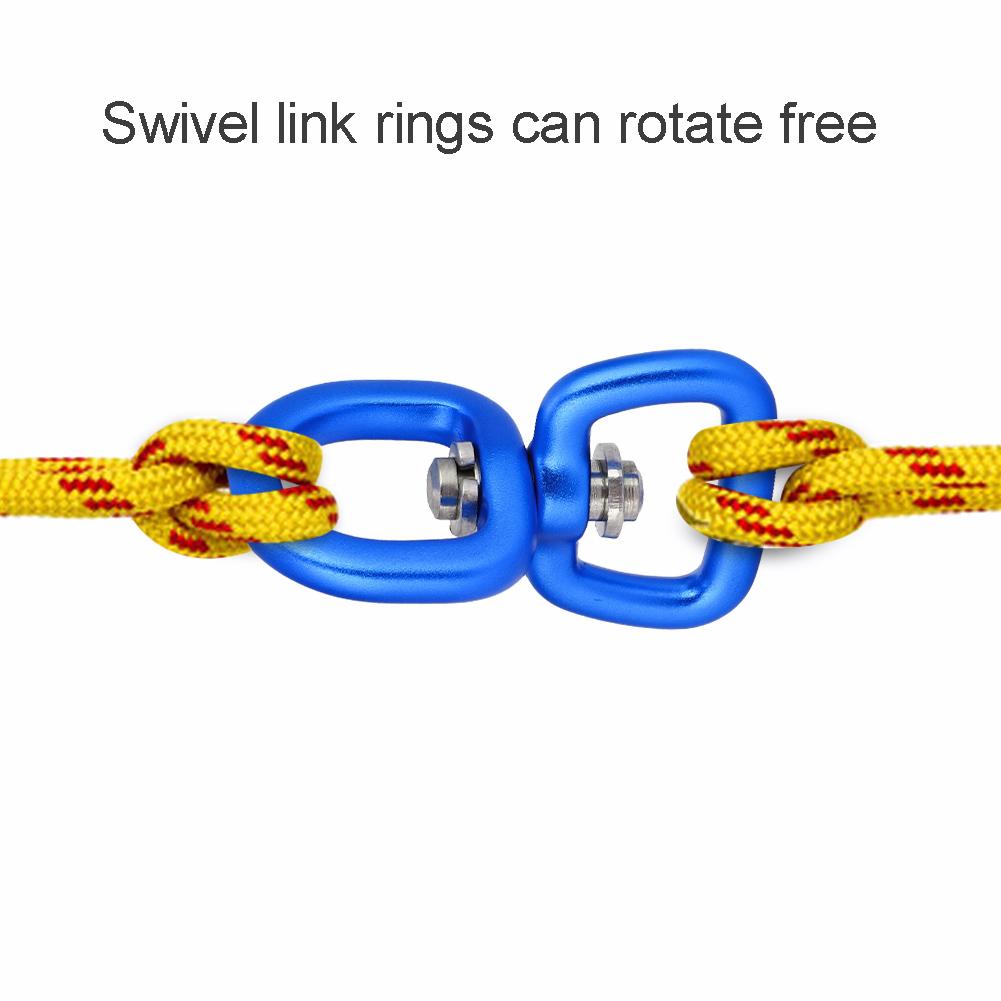 Уличный Алюминиевый Сплав Кольцо для Ключей Соединение Вращающаяся Пряжка-Адаптер Темно-синий