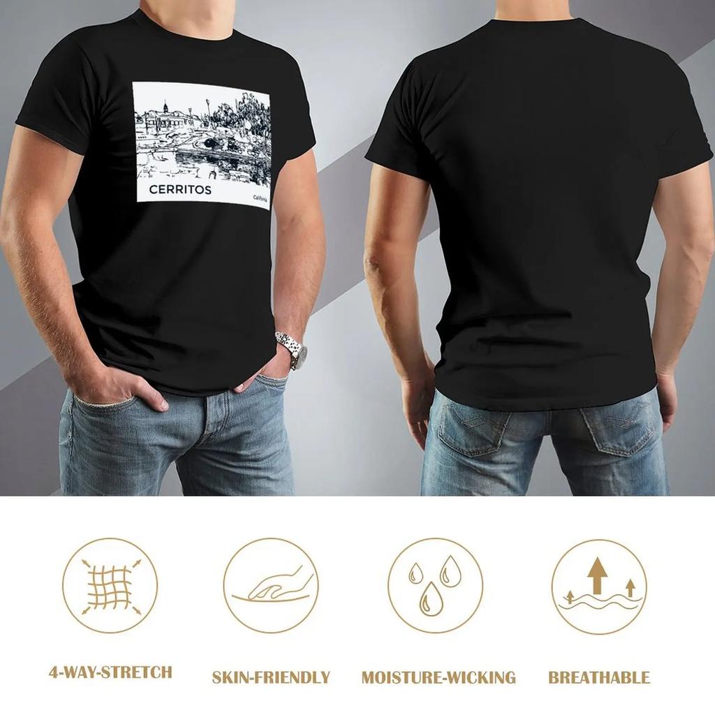 Футболка Cerritos California Plain Boys Animal Print Customs Anime Anime Shirts Men