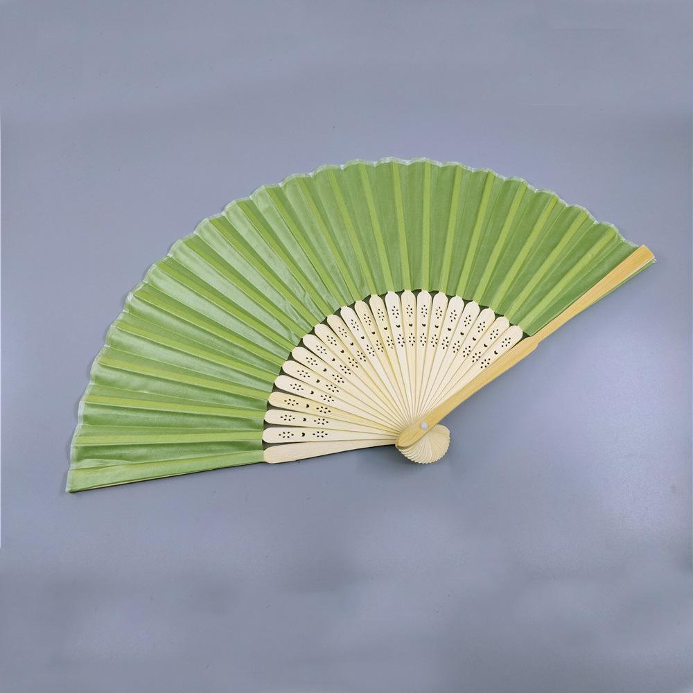 Белые Ручные Веера Тканевые Веера Бамбуковые Складные Веера для Свадебного Декора, Свадебные Подарки в Церкви, Подарки для Гостей на Вечеринку, Декор Своими Руками