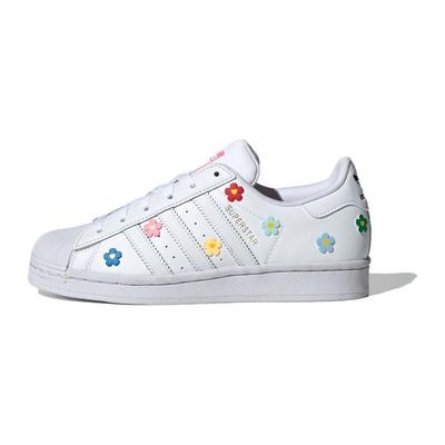 Hello Kitty x Superstar J Разноцветные Цветочные Детские Кроссовки Белый Облачно-Белый Основной Черный ID7279