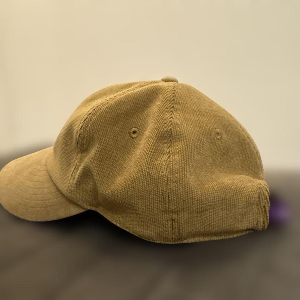 Б/у вельветовая кепка THE NORTH FACE бежевая