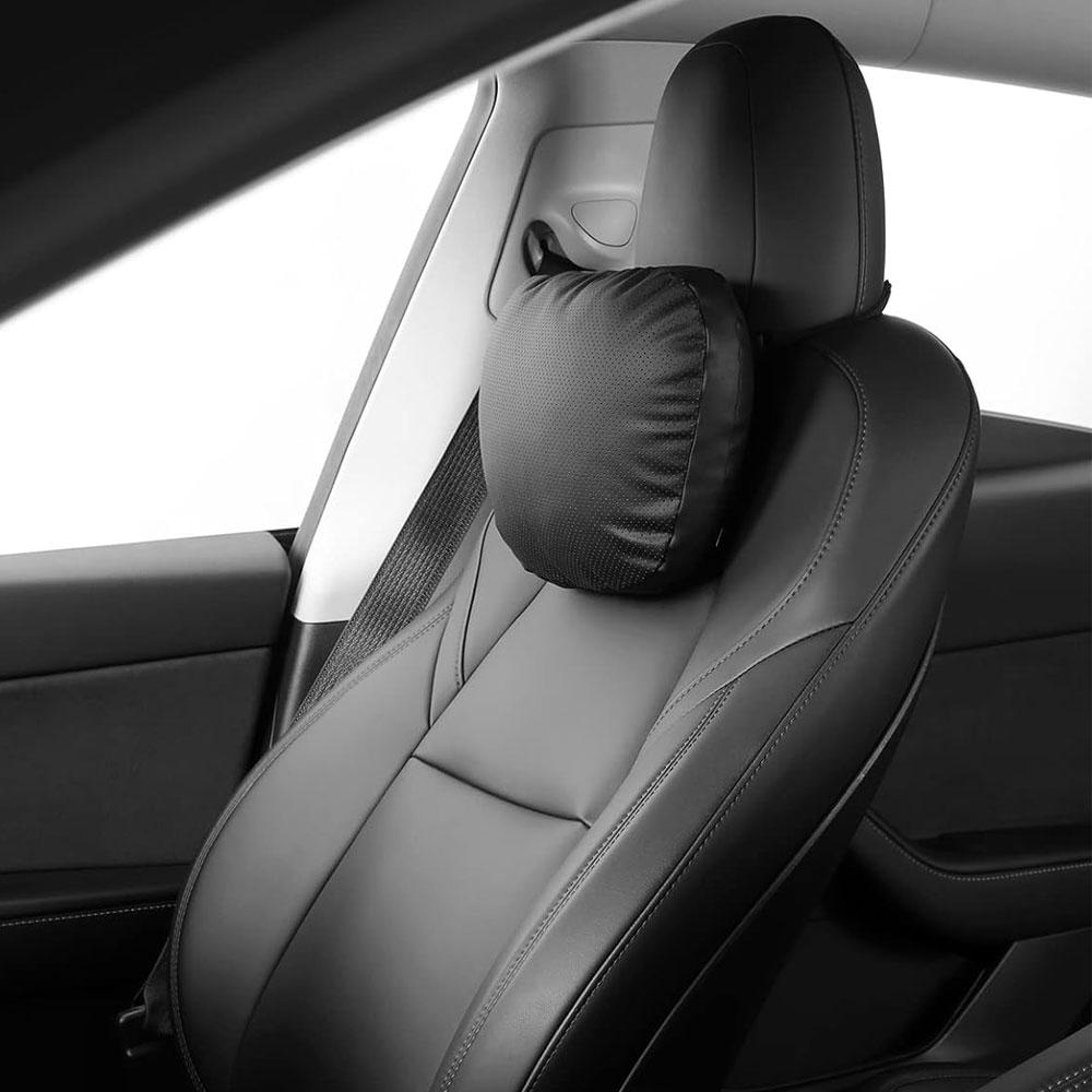 For Tesla Model Y/X/3/S Suede Headrest Neck Pillow Tesla Model 3 Highland 2024 Car Neck Pillow for Traveling Model Y Model 3