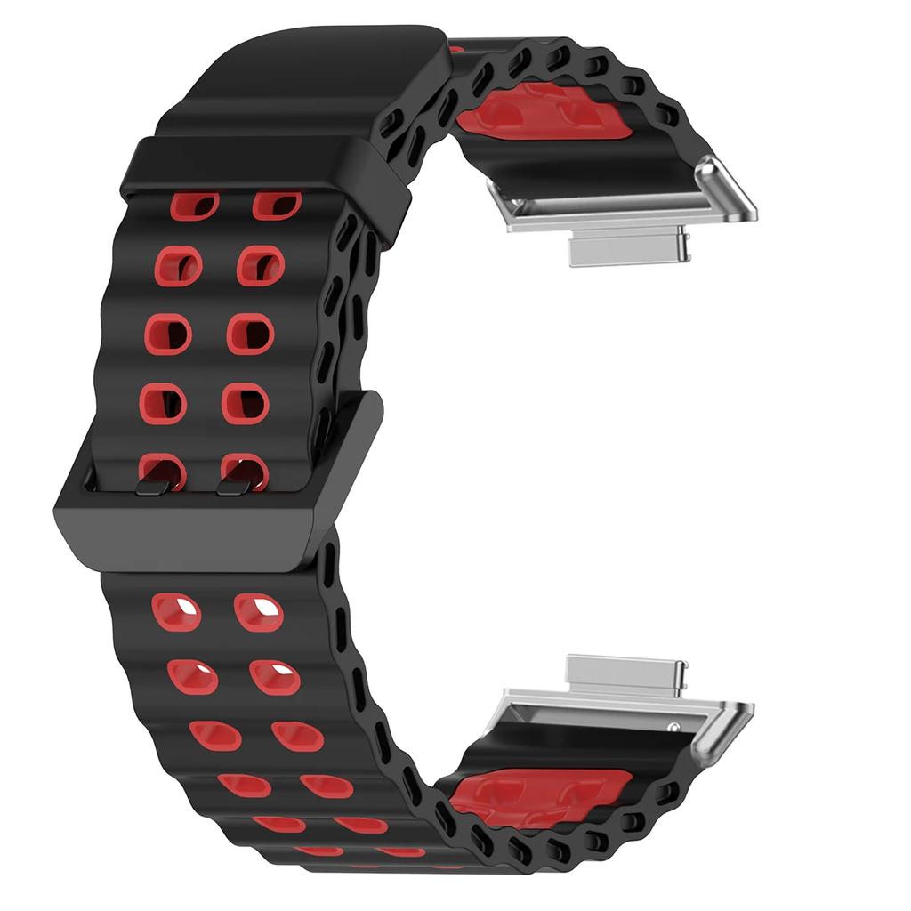 Силиконовый ремешок для Redmi Watch 5, ремешок для Redmi Watch 4, Xiaomi Mi Band 8 Pro/9 Pro, двухцветный дышащий ремешок, спортивный браслет