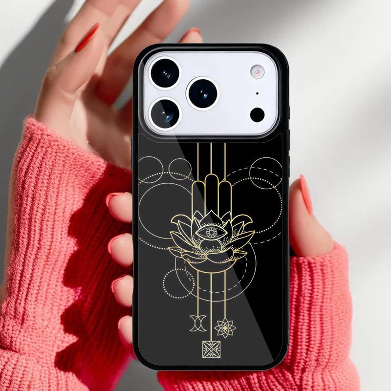 Эстетичный чехол для телефона с рукой Фатимы для iPhone 17 16 15 14 13 Pro Max Задняя крышка для 12 11 Pro Coque