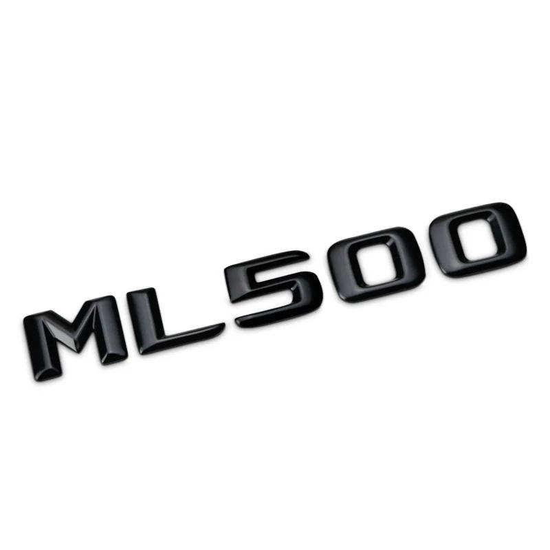 3D ABS Black Car Rear Trunk Badge Sticker Emblem ML300 ML320 ML350 ML400 ML500 Logo For Mercedes-Benz W166 W163 W164 Accessories FF72