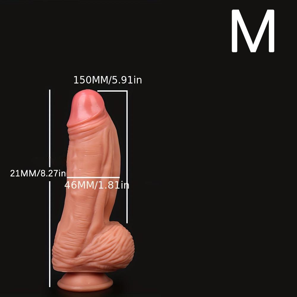 1шт. Толстый и длинный реалистичный дилдо – мягкая силиконовая игрушка-пенис для женщин и лесбиянок, реалистичная текстура, сильное всасывание, эротический продукт для взрослых