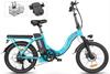 Samebike 2026 model CY20 Folding Electric Bicycle 36V 12Ah Removable Battery 20" Outdoor Fat E-bike for Adults.