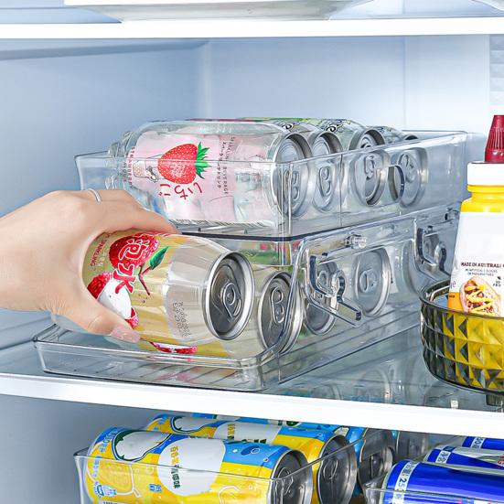 Холодильник Ящик для хранения напитков Двухслойные кухонные принадлежности Холодильник без BPA Пивная банка Держатель контейнера для фруктовых напитков Простой стиль