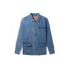 Джинсовая куртка-поло Levis с логотипом из хлопка и хлопка, унисекс, синяя A0744-0000