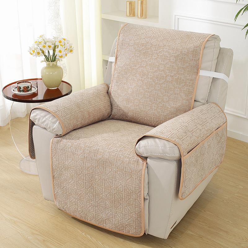 Recliner Sofa Cushion Non-Slip Chenille Jiugongge Single Manicure Integrated Cover Cloth Cover Cover