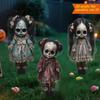 Weather Resistant Yard Decor Halloween Scarecrow Garden Stake, 2D Flat Creepy Zombie Ornament, Spooky Doll Waterproof Signs Decoration, Scary Art Sign