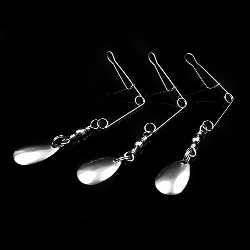 Stainless Steel Spinnerbait Blade Lures Rigs Fishing Spoons Balance Bracket