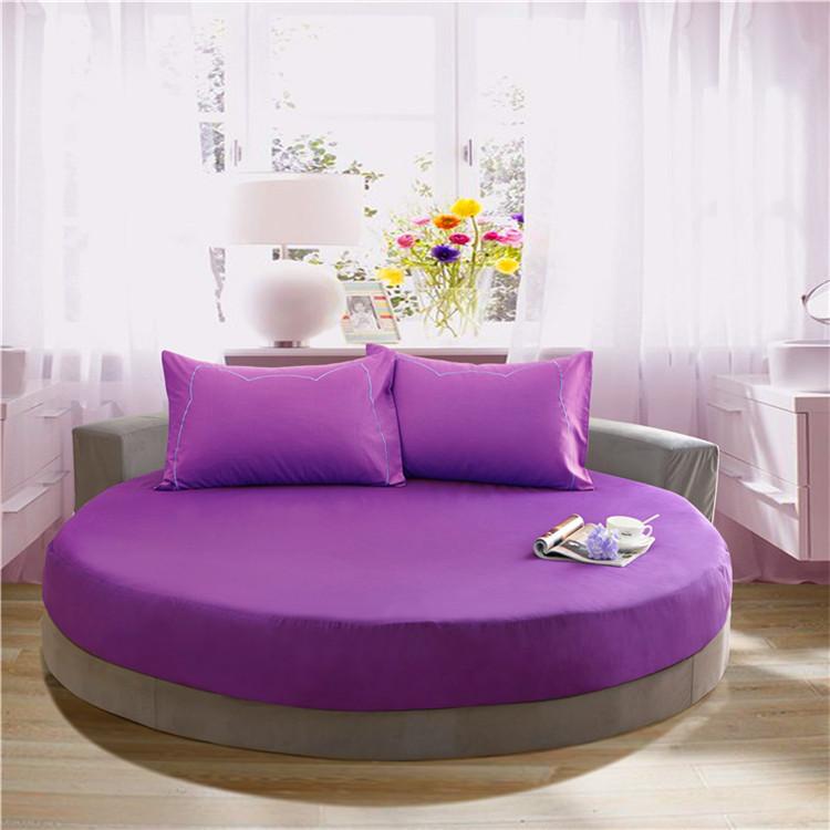 Покрывало для круглой кровати из чистого хлопка, однотонное хлопковое простое круглое покрывало, защитный чехол