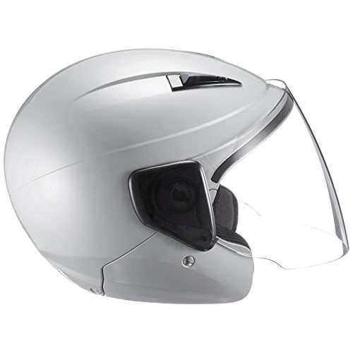 MARUSHIN Motorcycle Helmet Semi-Jet M-520XL Silver XL Size (61~62CM)
