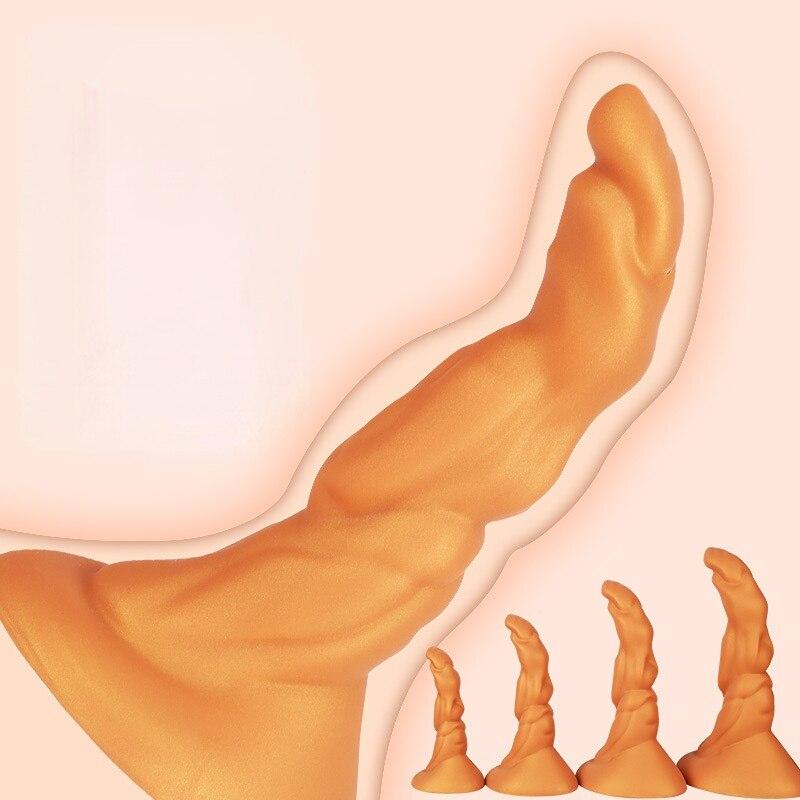 Имитация мягкой анальной пробки, силиконовый анальный расширитель, устройство для мастурбации, секс-игрушки для взрослых, ремешок на пенис, реалистичный фистинг члена