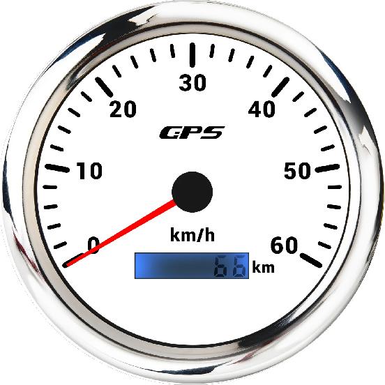 110MM GPS Speedometer 60/120/200kmh 80MPH For Motorcycle Boat Car Truck Speed Gauge Meter 7 Colors Backlight With GPS Antenna
