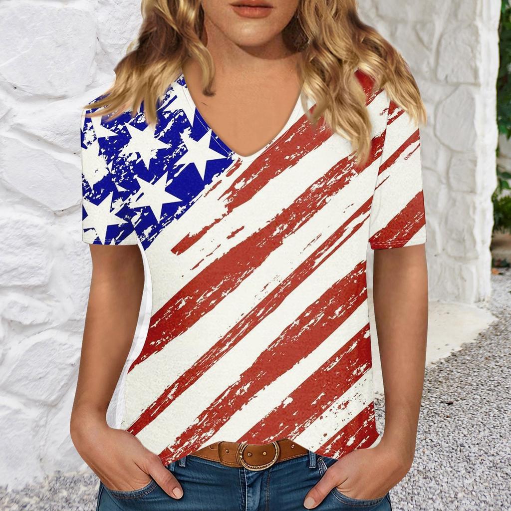 T Shirts Short Sleeve V Neck Tees For Women Fashion Tops Trendy Lightweight Soft Casual Summer Top