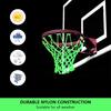 1Pc Glowing In The Dark Basketball Net Portable Durable Nylon Net Fluorescent Green Standard Basketball Sport Training Net