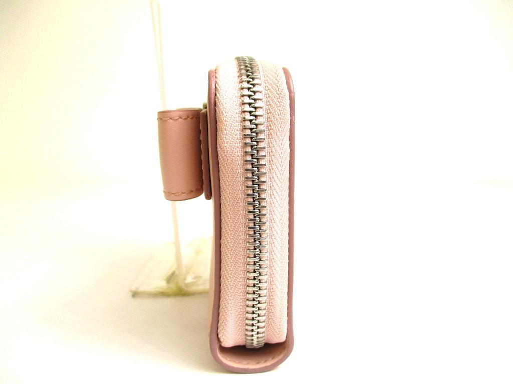 Оригинальный кожаный кошелек Salvatore Ferragamo Vala светло-розового цвета, бифолд #a783  Восстановленный