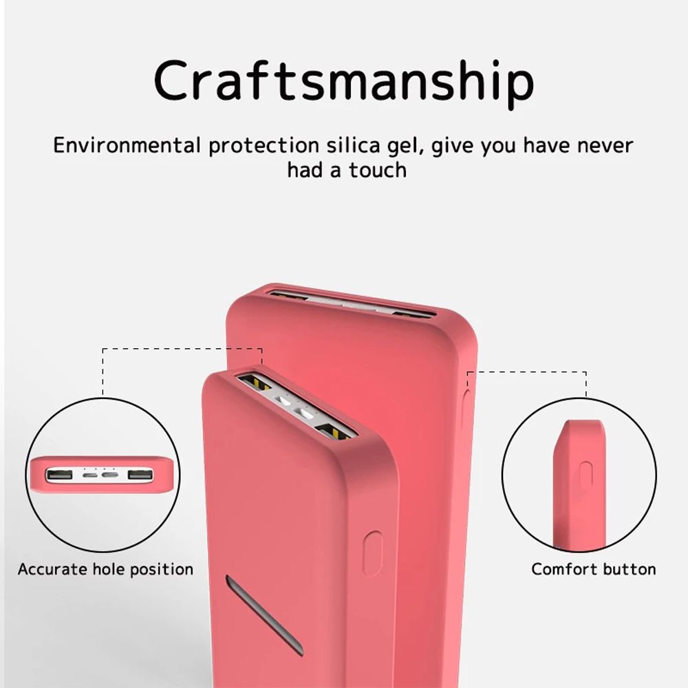 Для Xiaomi Power Bank Крышка Power Bank Чехол Power Bank Силиконовый защитный чехол с рукавом из кожи