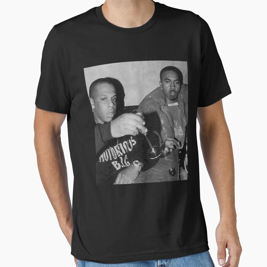 Jay Z And Nas Hip Hop Rap Legends Essential T-Shirt