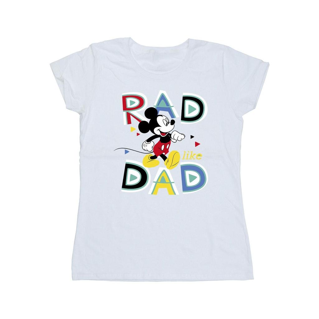 Disney Womens/Ladies Mickey Mouse Rad Dad Cotton T-Shirt