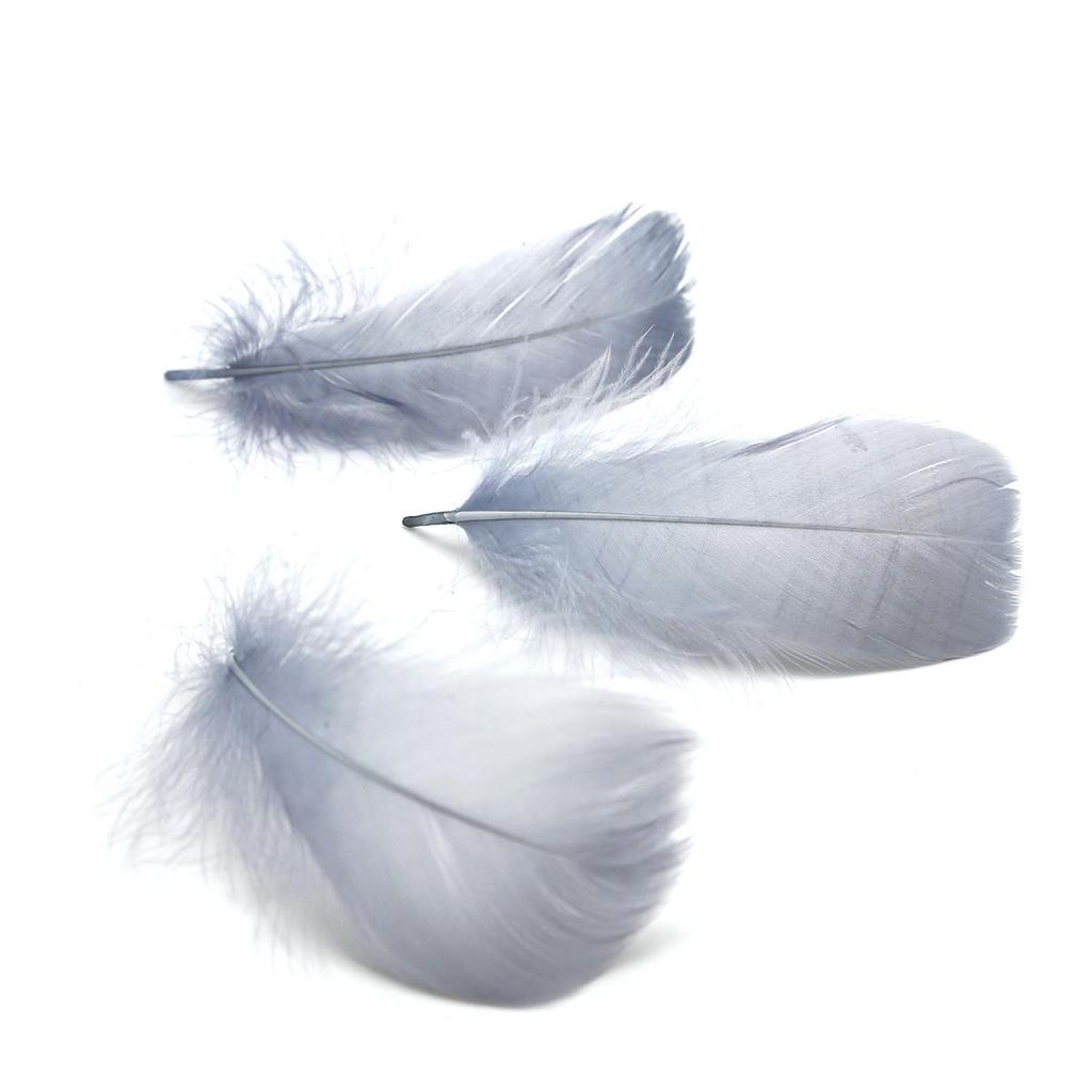 50 шт./лот, натуральные перья 8-13 см, маленькие плавающие гусиные перья, разноцветные перья, шлейф для украшения, шлейфы для рукоделия