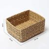 Rectangular Storage Baskets|Cane Or Bamboo Basket|Tray Online As Gift Hamper Basket|Wardrobe Basket(Small,Beige)