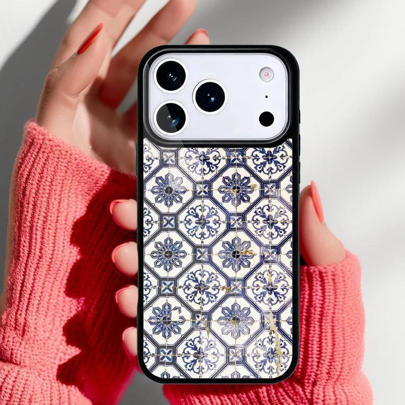 Portuguese Tiles Phone Case for iPhone 17 Air 16e 15 14 13 Pro Max Back Cover for 12 11 Pro Coque