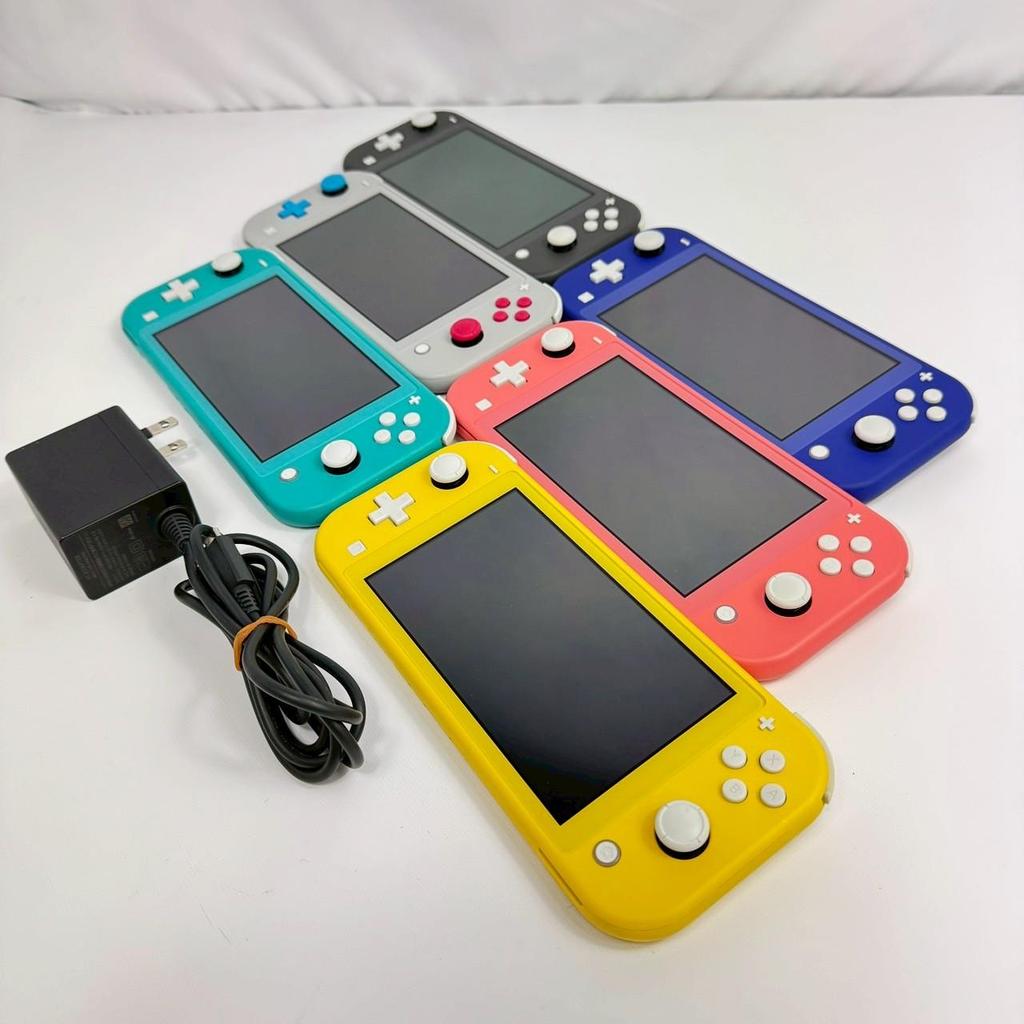 NINTENDO SWITCH Lite Console с зарядным устройством Различные цвета Выберите Японию Регион Свободный Использованный