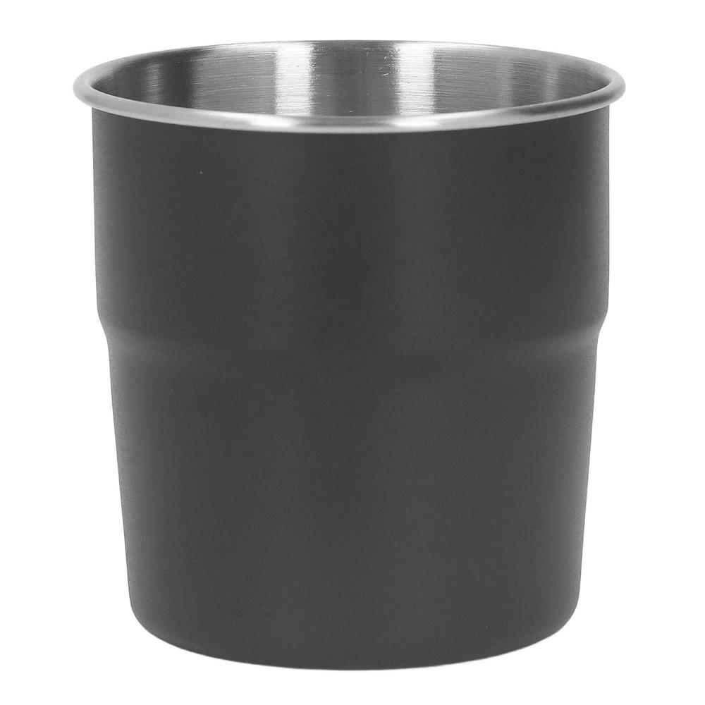 White Double Wall Cup 320ml Capacity Coffee Mug Small Size Stainless Steel Cup Home Use