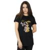 Disney Womens/Ladies Mary Poppins Floral Silhouette Cotton Boyfriend T-Shirt