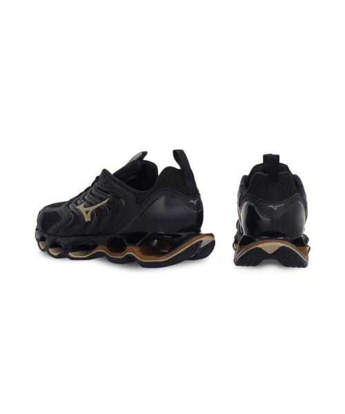 Mizuno Унисекс Wave Prophecy 14 S - Черный:GE Gold [J1GC258381]