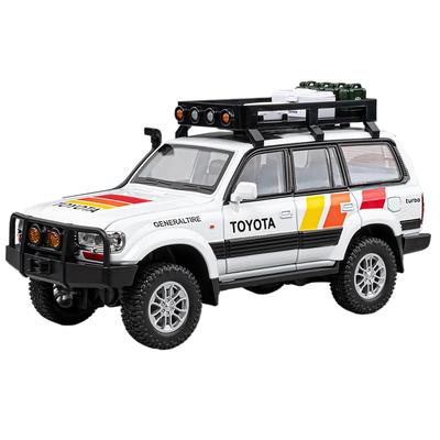 Масштаб 1/24 Toyota Land Cruiser LC80 внедорожник литая модель из сплава внедорожник коллекционная хобби-модель украшения подарок для друга мальчика дисплей