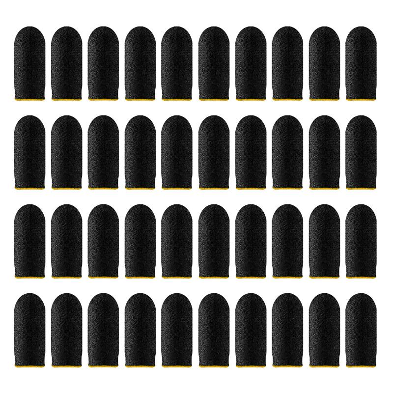 20pair 40pcs Fingertips For Game PUBG Mobile Anti Slip Finger Glove Game Controller Finger Sleeve For Touch Screen Mobile Gaming
