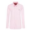 Polo Вышитая рубашка с логотипом Pony, однобортная, с длинным рукавом, женская 211732598-004