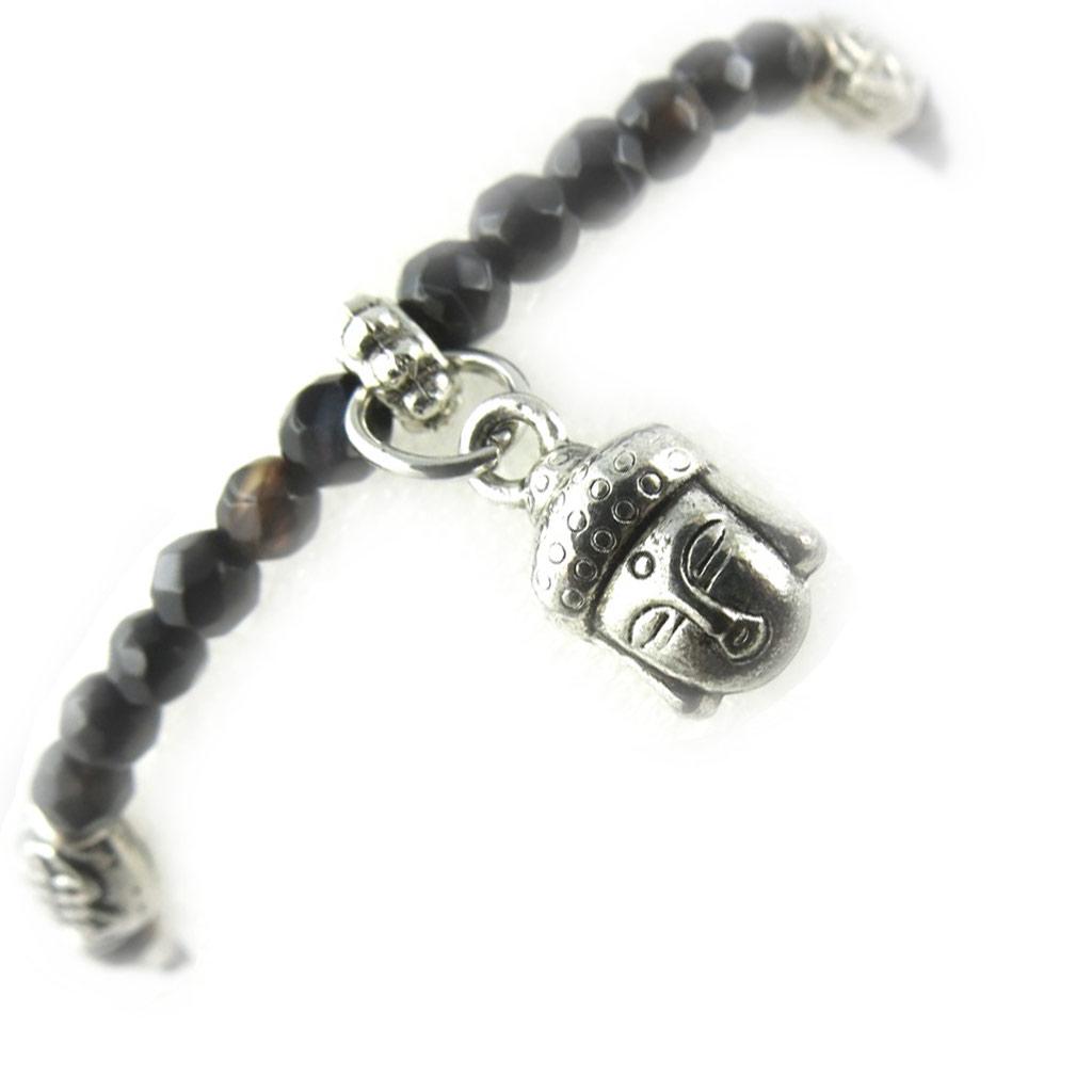 Les Trésors De Lily [K7287] - Brown Agate 'Mineralia' Bracelet