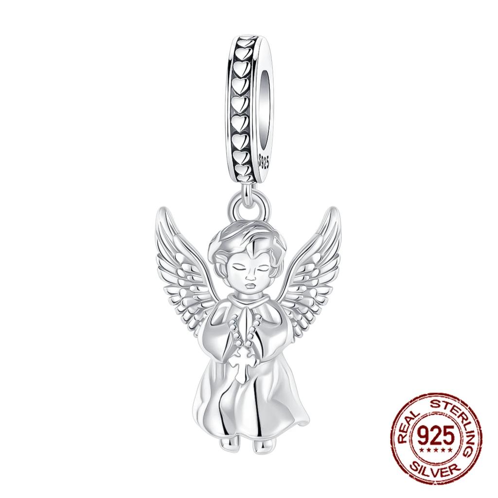 Подходит для оригинальных браслетов Циркон Скелет Ангел Кельтский узел Узел Троицы Медные шармы Бусины DIY Подарок на день рождения