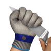 Кухонные перчатки 5 уровня защиты от порезов с металлической пряжкой и защитой из стальной проволоки