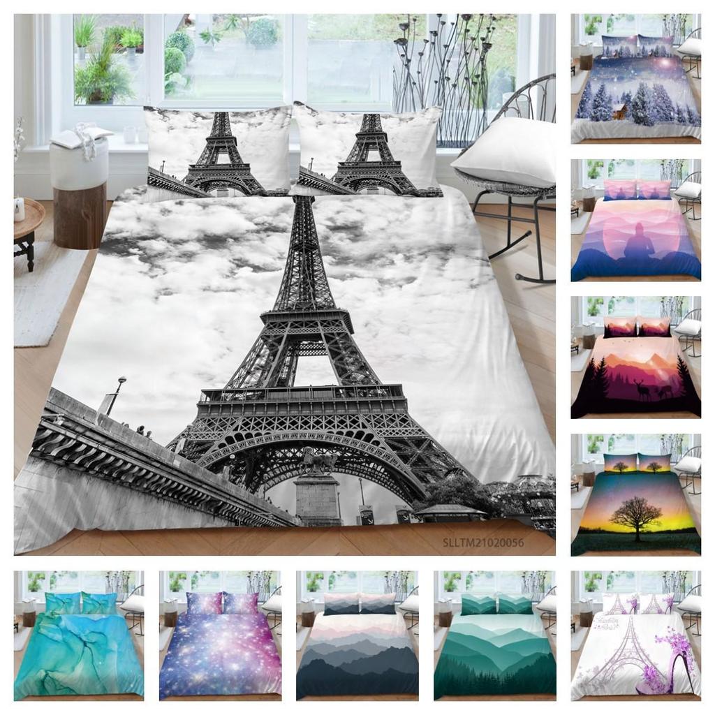 Scenery Duvet Cover 3D Printing Soft Bedding Cover Queen Single Size Luxury Home Textiles Girl Woman Bed Set Gift