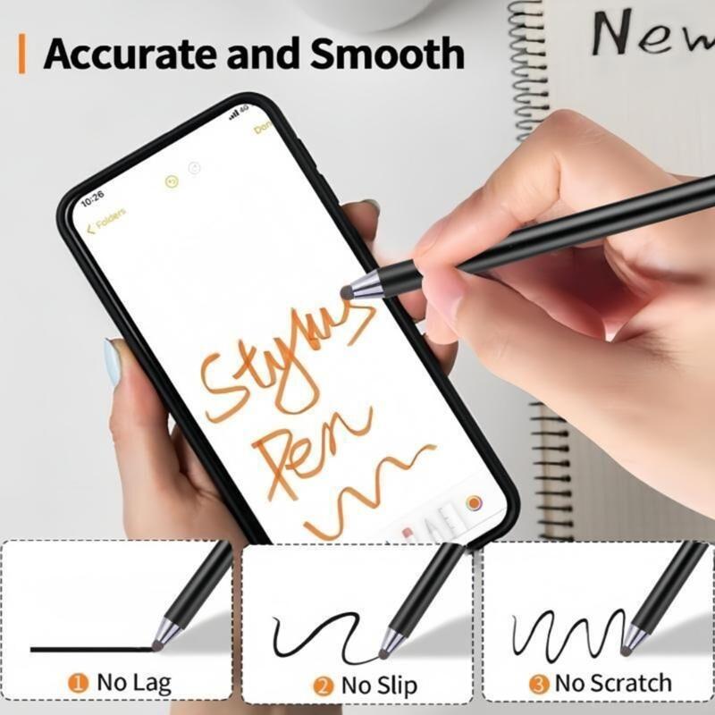 Styluses Pen for Touchable Screen Double Rubber Tip Capacitive Styluses Universal Mobile Phone Tablet Pen Sensitivity
