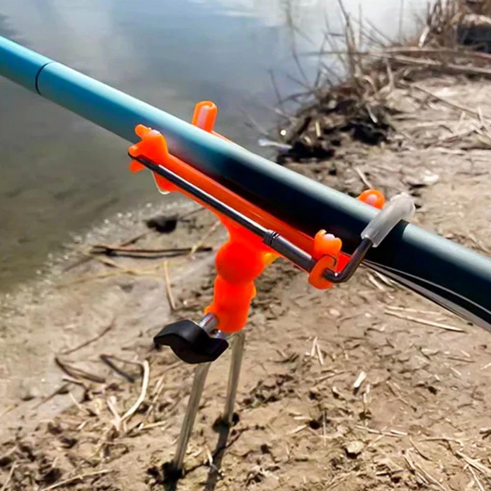 Регулируемая подставка для удочки из нержавеющей стали, держатель для удочки, рыболовная стойка, самоблокирующийся турельный кронштейн