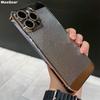 Роскошный безрамочный бронированный чехол с гальваническим покрытием и охлаждением для iPhone 15 14 13 Pro Max, противоударный, с защитой камеры, тонкий, дышащий сетчатый чехол