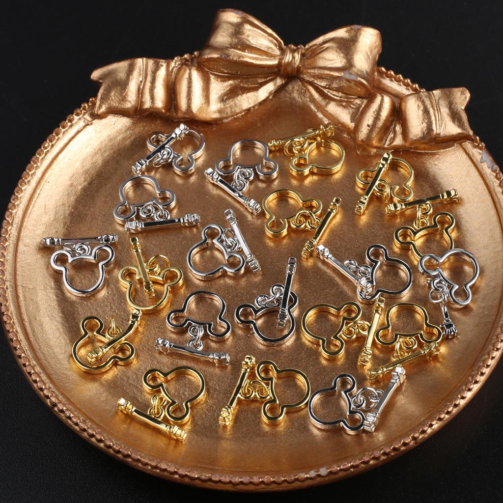 4 шт. OT медвежьи застежки для ожерелья, браслета, латунная пряжка, крючки, разъем для DIY, аксессуары для изготовления ювелирных изделий