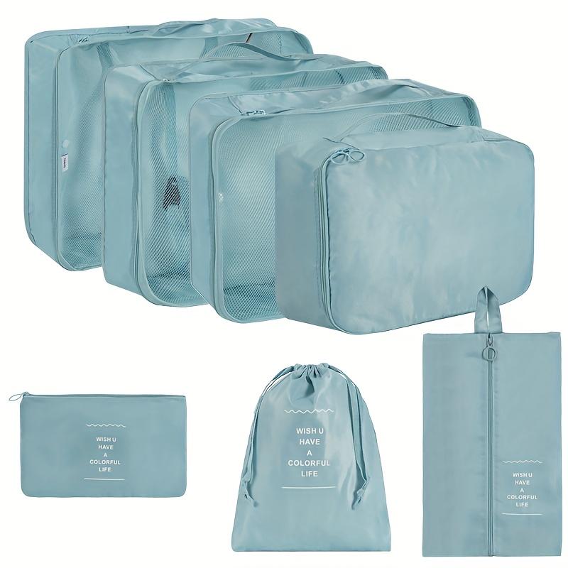 7Pcs Set Travel Bags Organizer Storage Bags Suitcase Packing Cubes Cases Portable Wardrobe Luggage Clothes Shoes Pouch Fold New