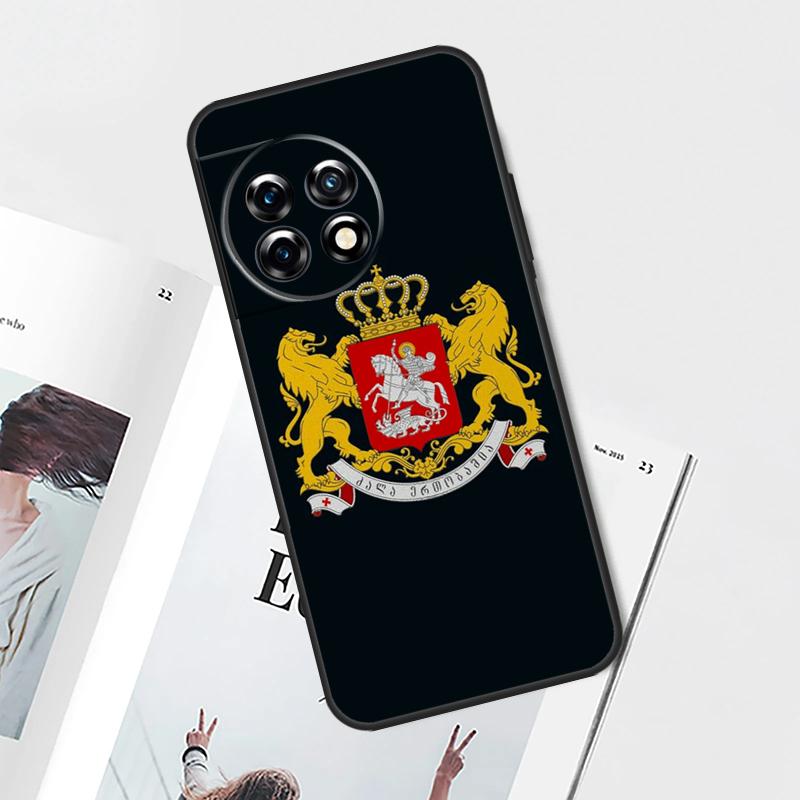 Georgia Flag Case For OnePlus Nord CE 5 3 4 Lite N20 N30 OnePlus 15 13 12 11 10 Pro 12R 13R 10T 13T Cover