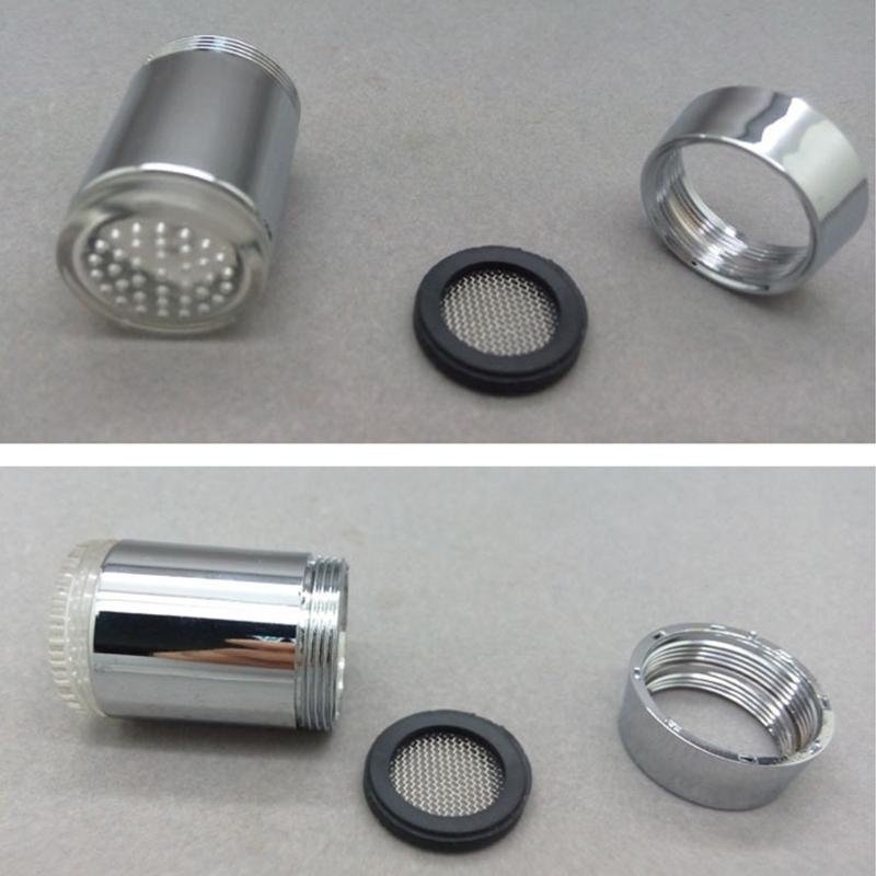 Светодиодный кран с датчиком температуры, меняющий цвет (3 цвета), с конвертером, для кухни и ванной комнаты