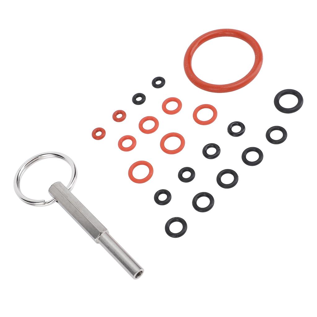 Инструмент для ремонта кофемашины с силиконовыми кольцами Ключ для ремонта кофемашины из нержавеющей стали